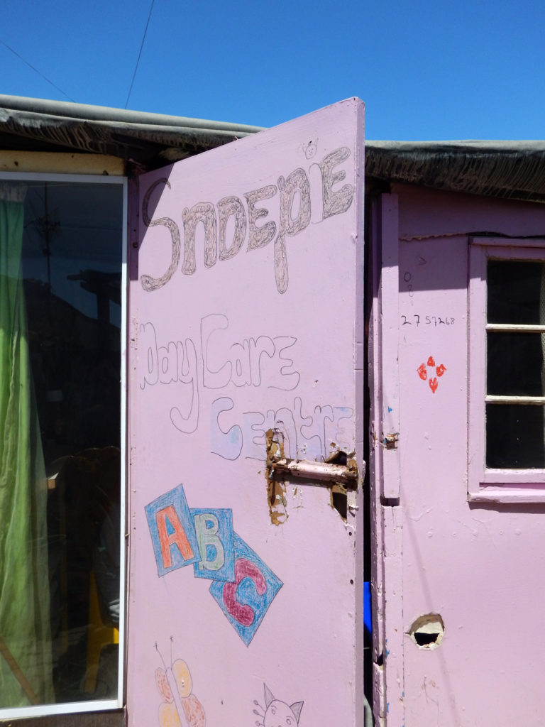 Snoepie's Day Care, a building the size of a storage shed that held about 10 preschoolers.