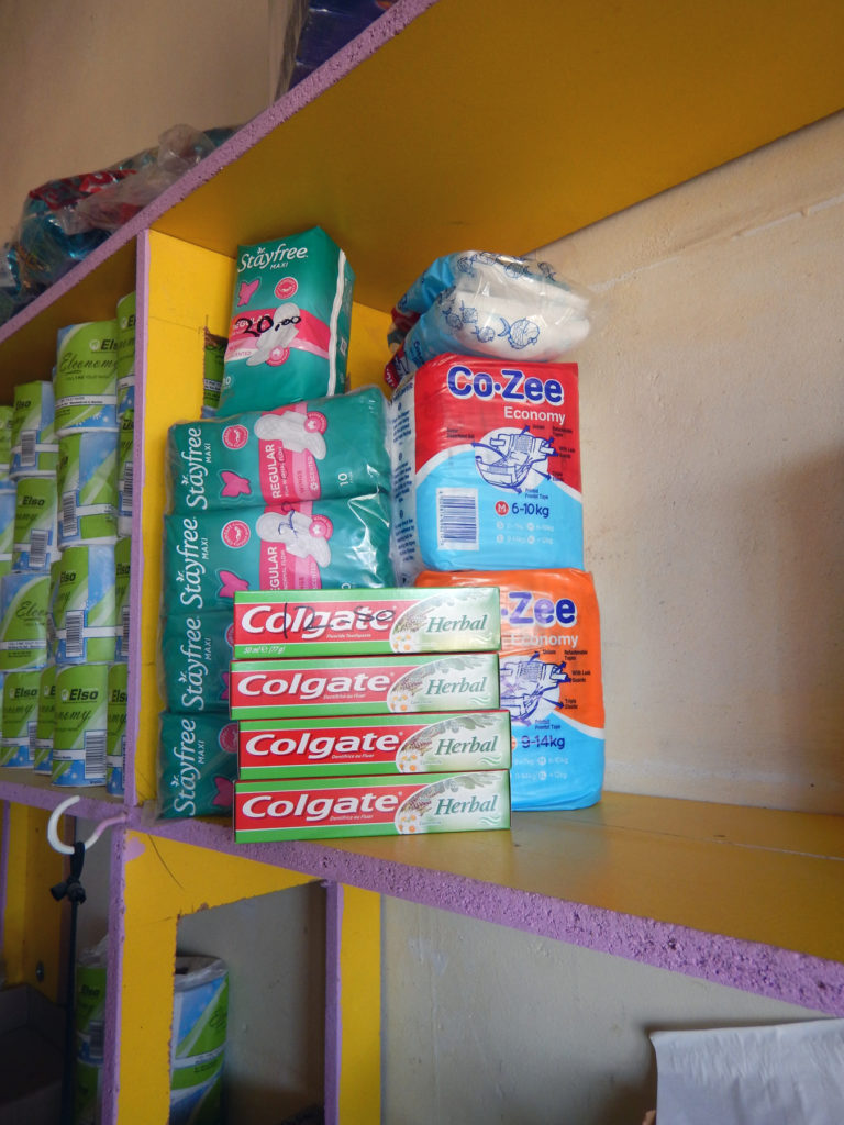The shop carries small household items.